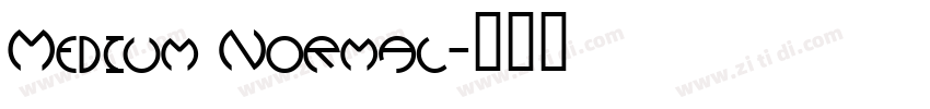 Medium Normal字体转换 Medium Normal字体转换